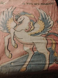 Glow In The Dark Unicorn Blanket