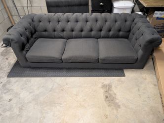 Dark grey sofa