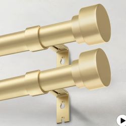2 Pack Heavy Duty Curtains Rods