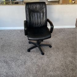 Black Leather Office Chair