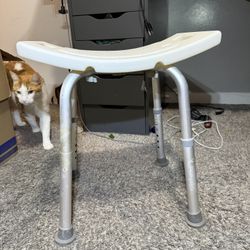 Adjustable Shower Stool with handles 13in-18in 