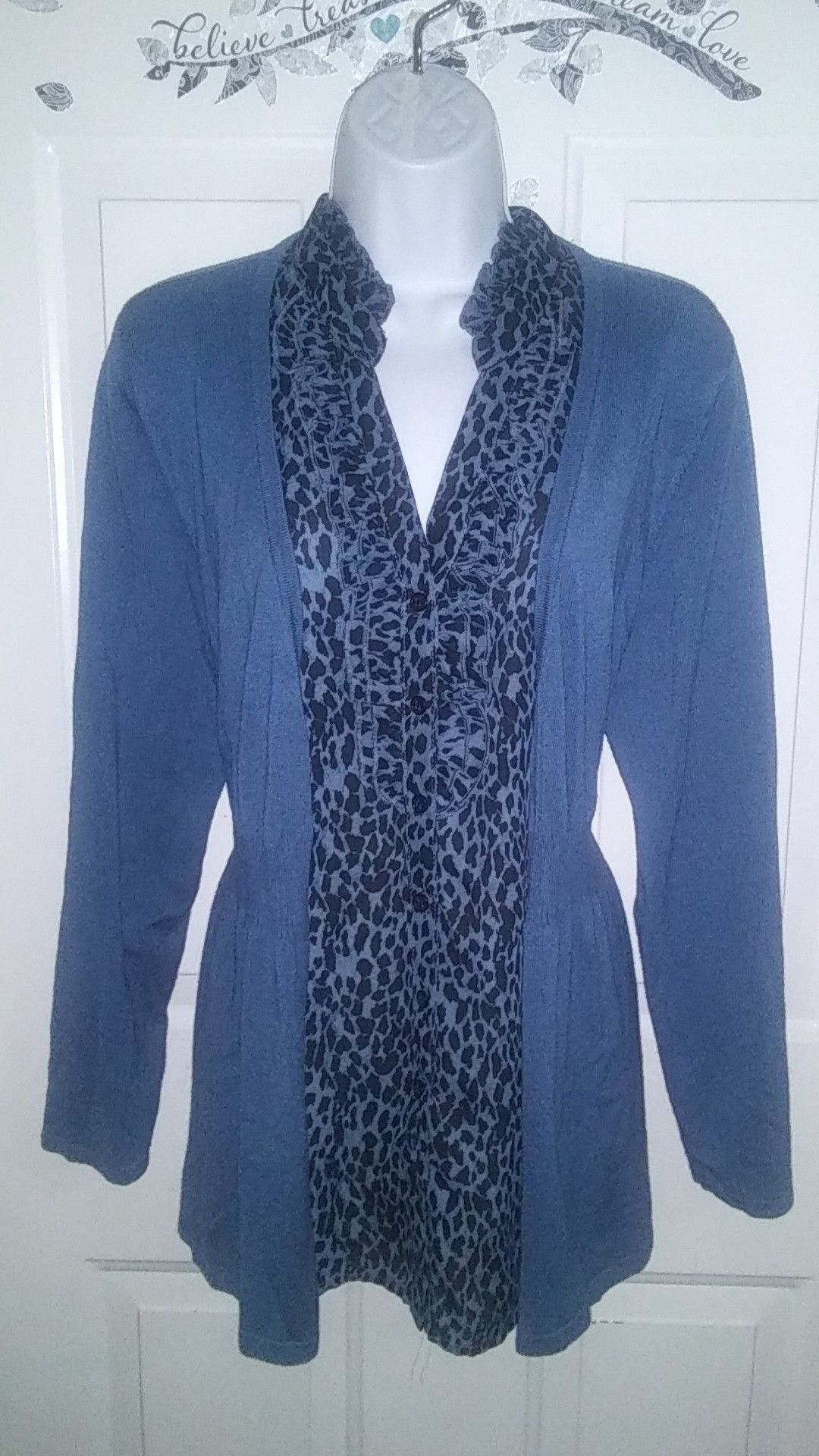 Cardigan Top Fits XL-2X