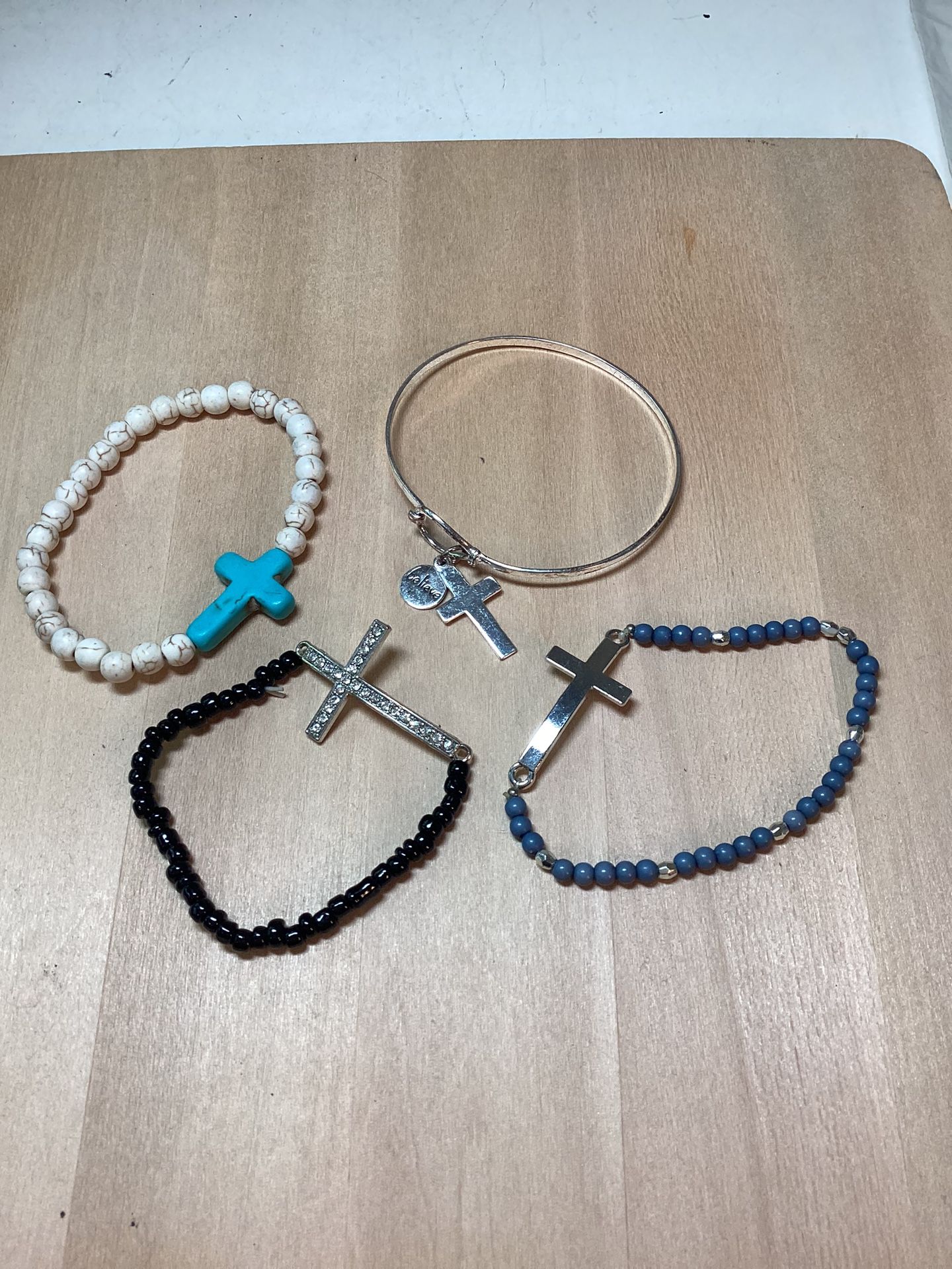 Set If 4 Cross Bracelets
