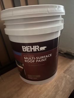 Behr 5 Gallon Roof Paint New Never Used