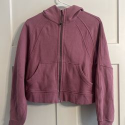 Lululemon Scuba Full Zip Hoodie, Xs/S, Purple Pink 