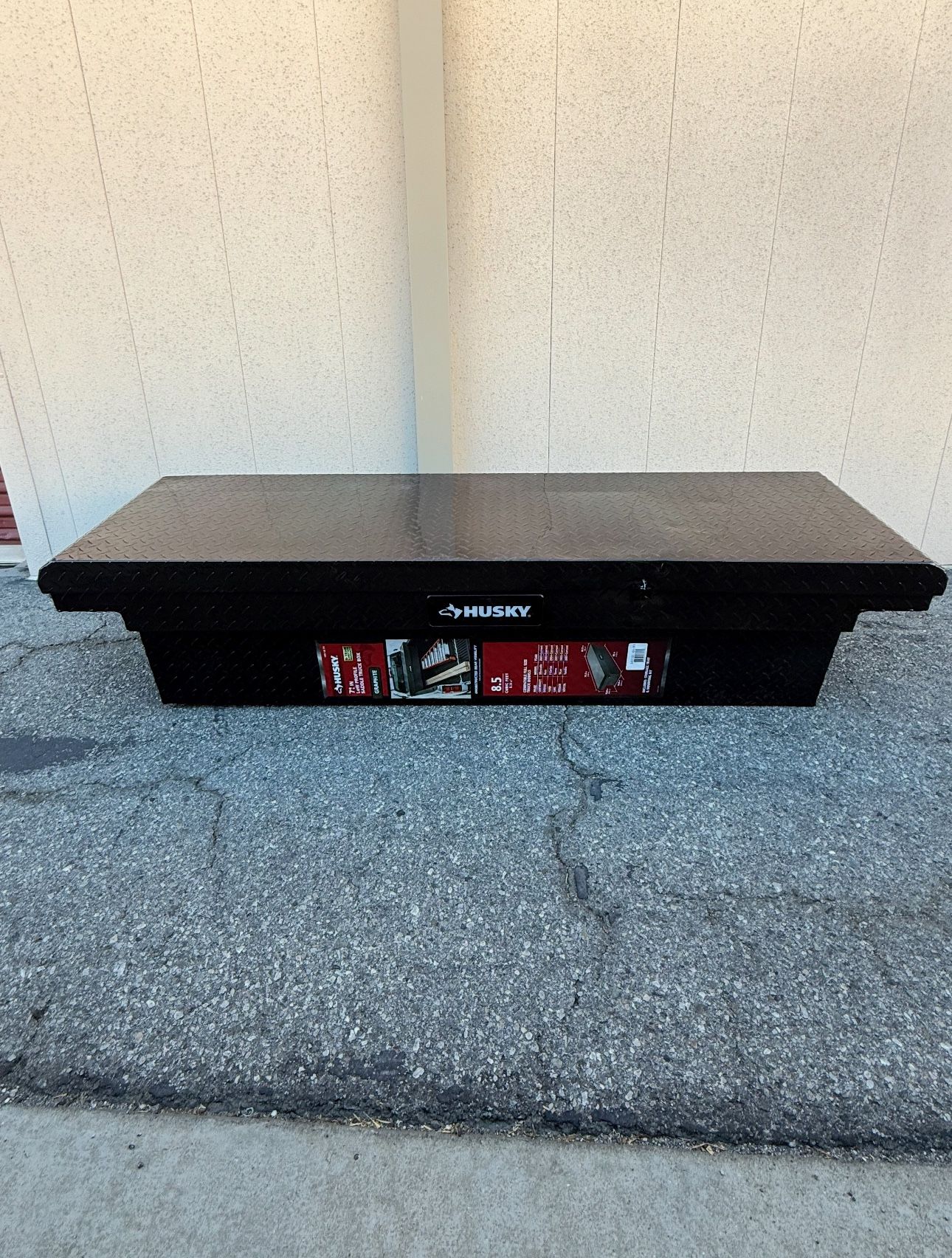 Husky 71 in. Graphite Aluminum Full Size Low Profile Crossover Truck Tool Box