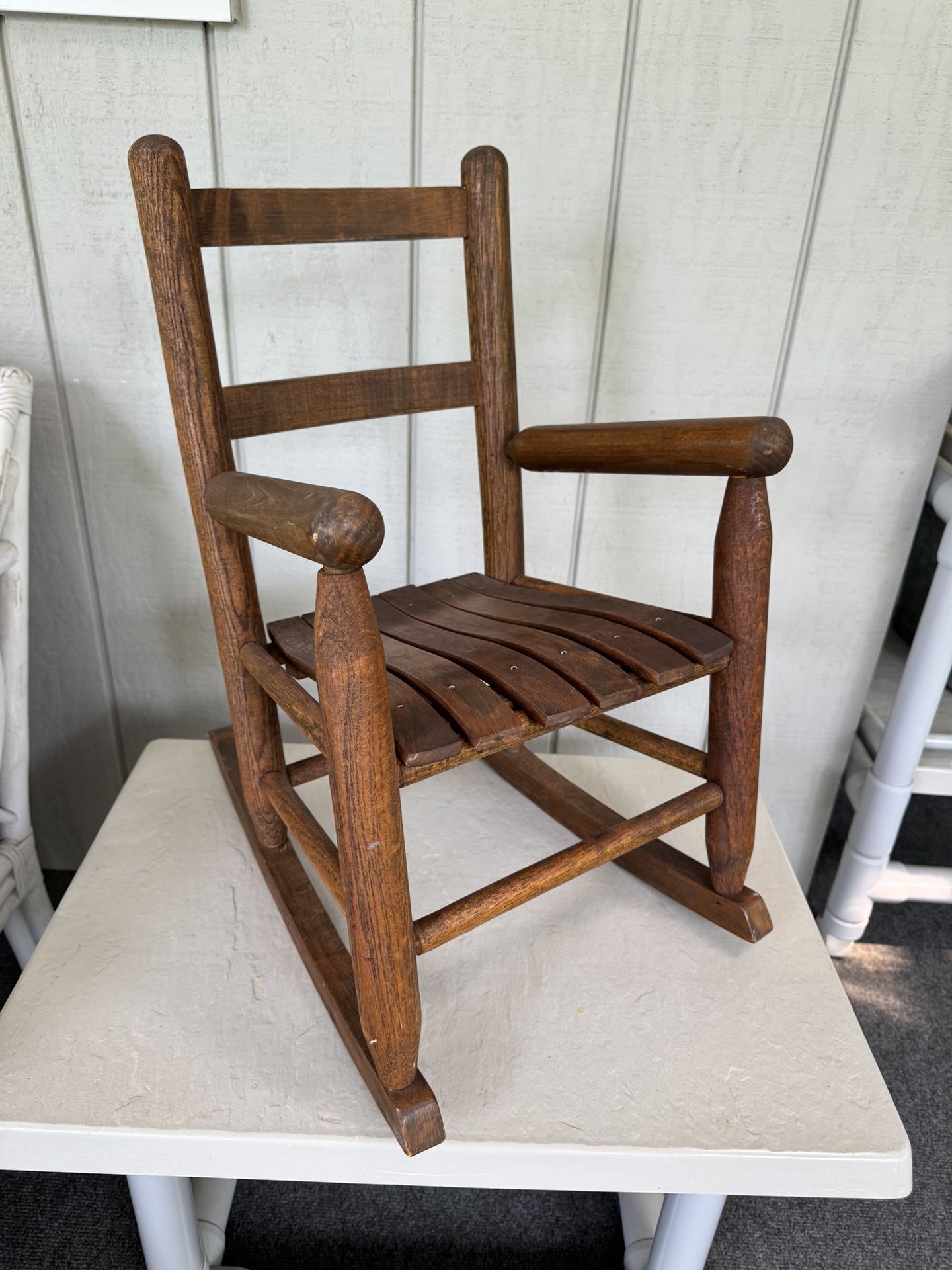 Child Sized Wooden Rocking Chair