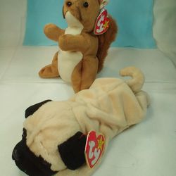 Two Authentic TY Beanie Babies 