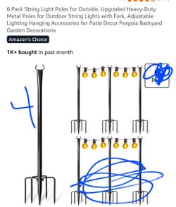 Poles for lights