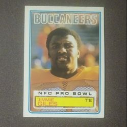 Topps 1983 Jimmie Giles Tampa Bay Buccaneers #178 Football Card 