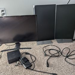 Monitors and Docking Station (Willing To Sell Separately)