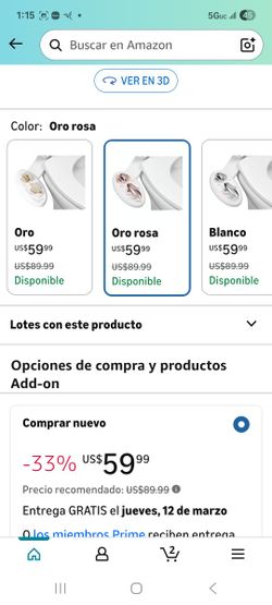 Luxe Bidet Neo 320 Rose Gold