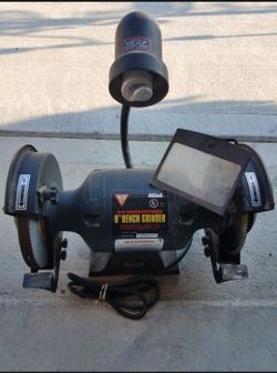 Allied 3/4 Horsepower 8" Allied 3/4 Horsepower 8" bench grinder with adjustable light