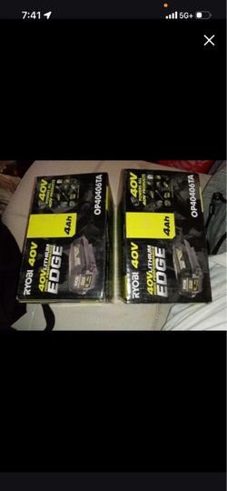 Ryobi batteries 2 for 100