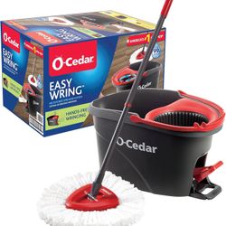 O-Cedar EasyWring Spin Mop, Bucket Floor Cleaning System
