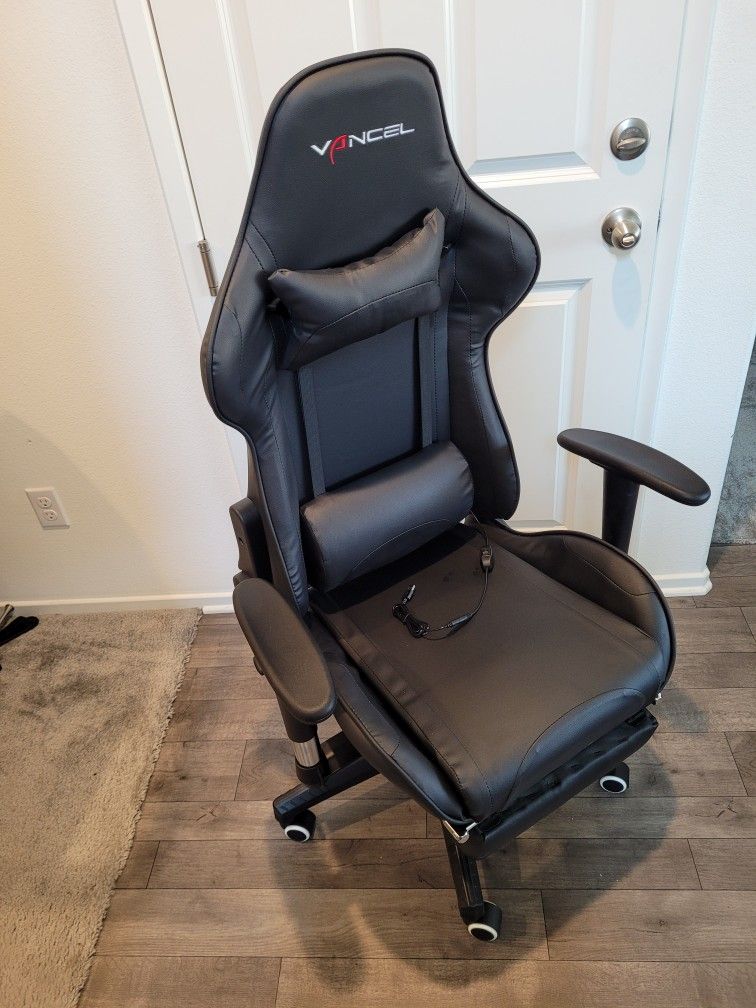Vancel Gaming Chair with Footrest Office Desk Chair Vancel Gaming Chair with Footrest Office Desk Chair