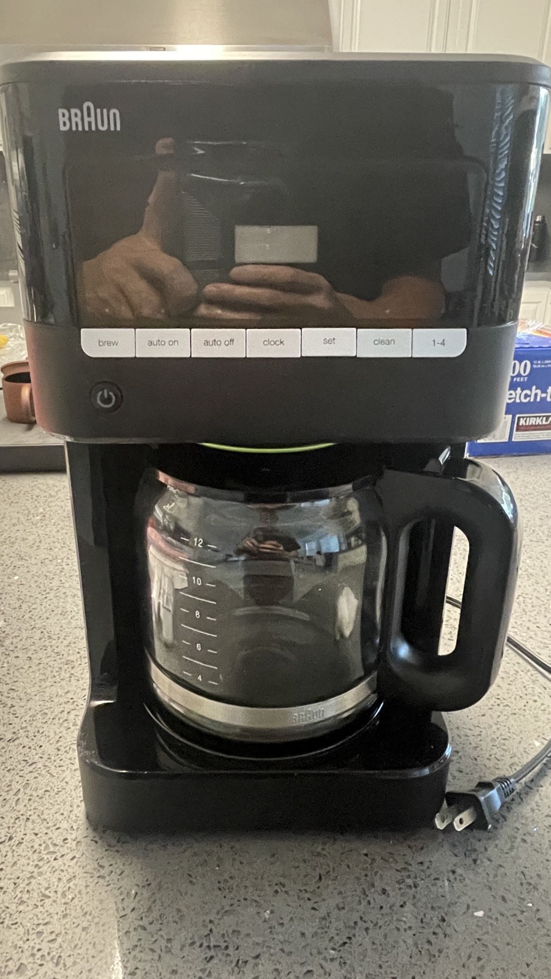 Braun KF7000BK Brew Sense Drip Coffee Maker, 12 Cups,Black