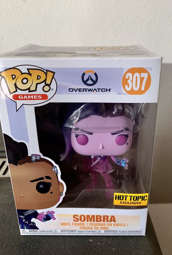 Funko PoP! Blizzard Overwatch Sombra Hot Topic Exclusive #307 Translucent. for Sale in
