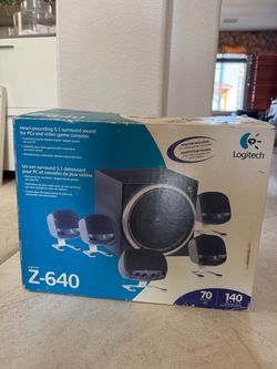 Logitech Z-640 5.1 Surround Sound Speakers – NEW / Never Used