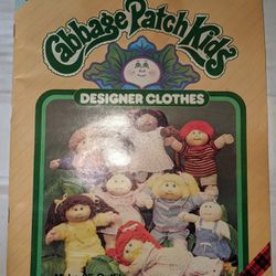 Cabbage Patch Kids DESIGNER Clothes Pattern Book Xavier Roberts 1984