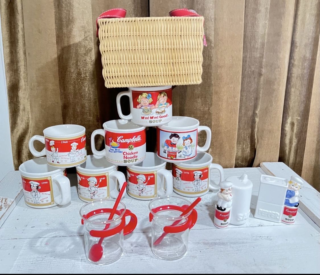 Campbell Soup Cups Mugs Vintage lot