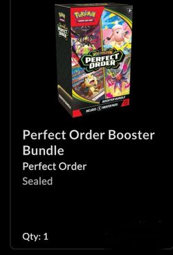 $40 Perfect Order Booster Bundle Perfect Order Sealed Qty: 1