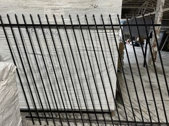 Biasable Steel Fence Panel, Power Coated For Slope