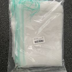 AQUANEAT 10pcs Aquarium Filter Media Bags, Fish Tank Coarse Mesh Bags with Plastic Zipper for Activated Carbon(5.5" x 8")