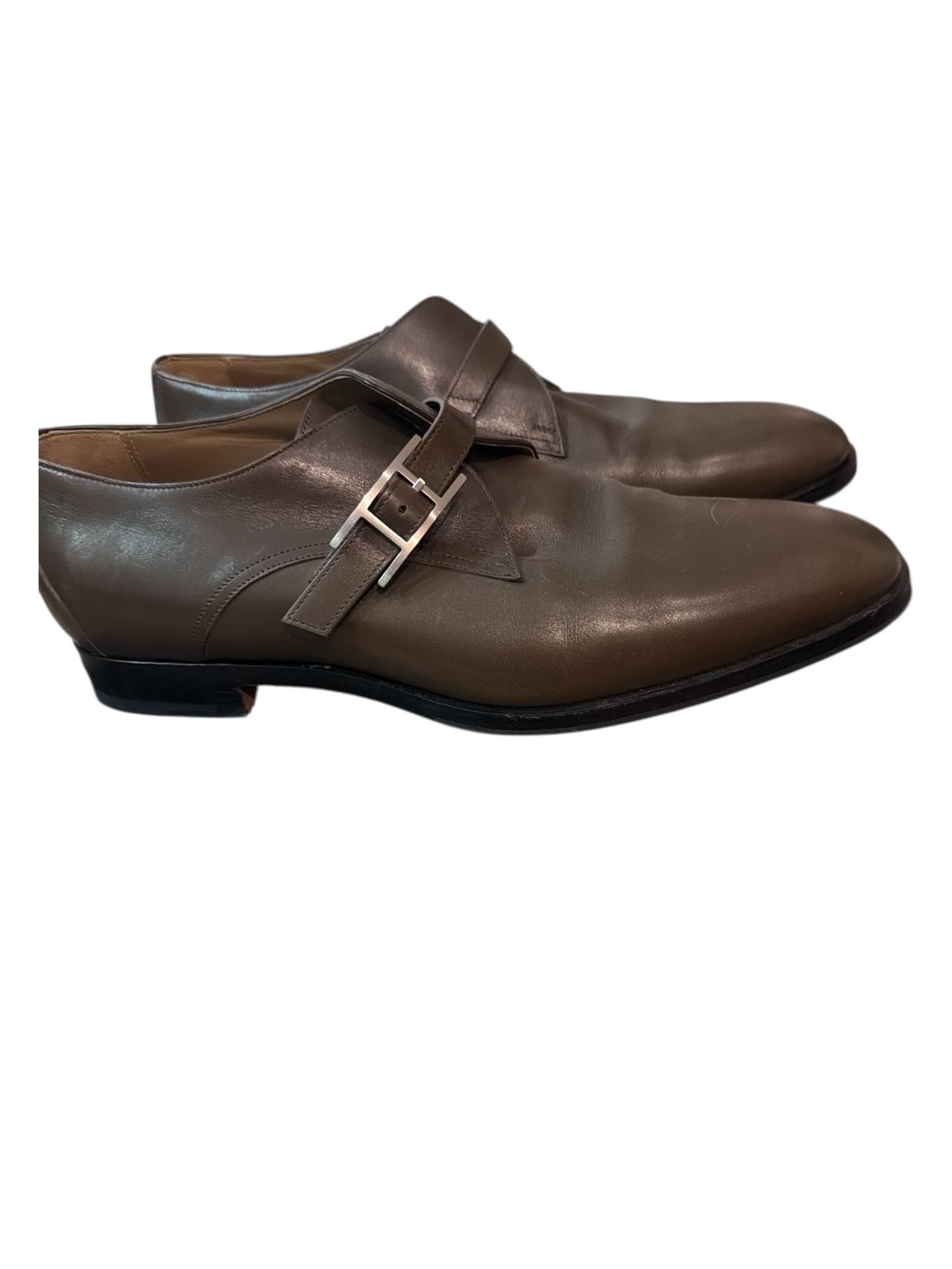 Hermès Single Monk Strap Shoes 9/9.5 US