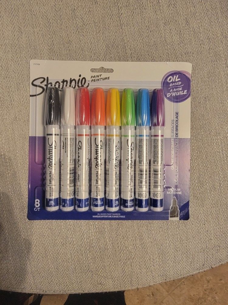8 Sharpie Oil Paint Markers Brand NEW