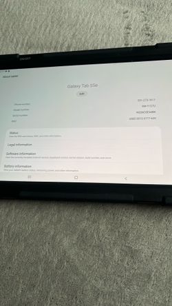 Samsung  galaxy Tab S5eContact Me About My Item If You Aren’t Purchasing The Merchandise