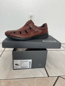 ECCO Irving Cognac Leather Sandal