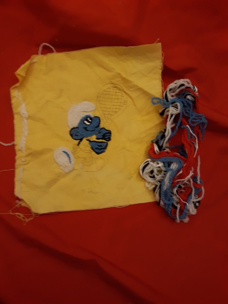 Needle Work To FINSH Smurfs