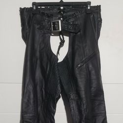 Harley-Davidson Riding Gear Leather Chaps  womens size Medium 