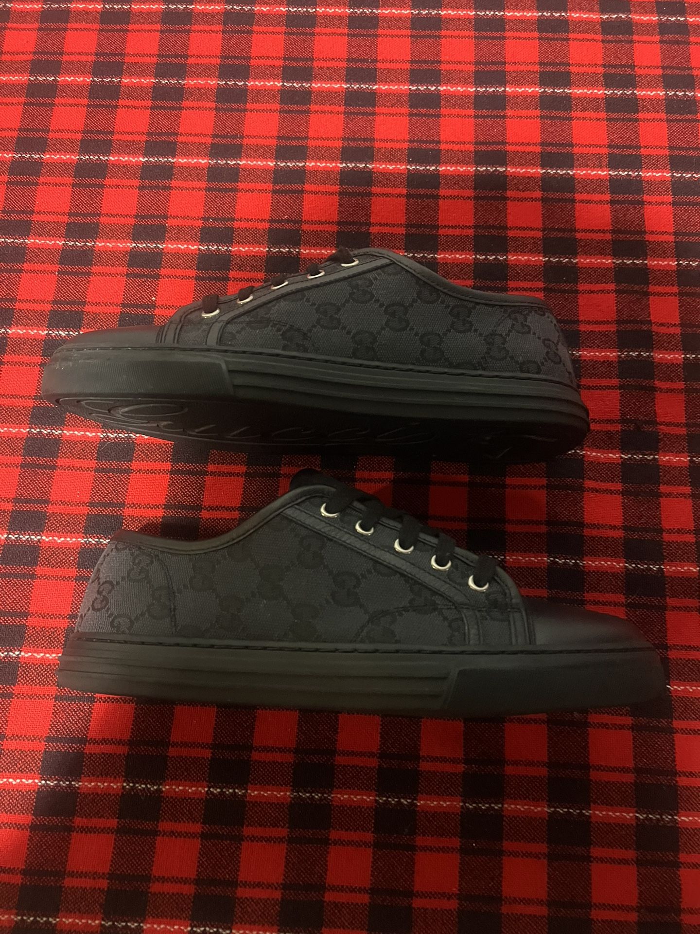 Gucci Monogram Black Sneakers