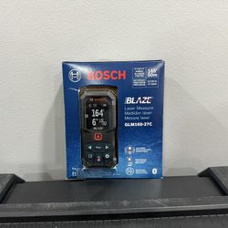 BLAZE 165 ft. Dual Power Battery Laser Distance Tape Measuring Tool w/ Color Screen & Measurement Rounding