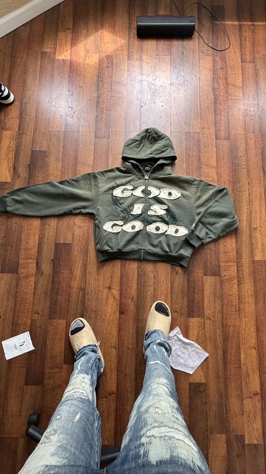 2cstudios God Is Good Cropped Jacket Size Large