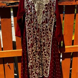 Beautiful dark red dress