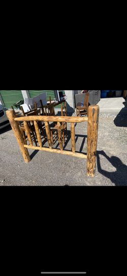 Lodge Pole Headboard Fits Full Sz Or Queen 