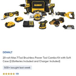 DEWALT 7 TOOL COMBO KIT