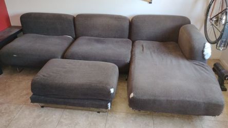 Free 3 section couch with otoman