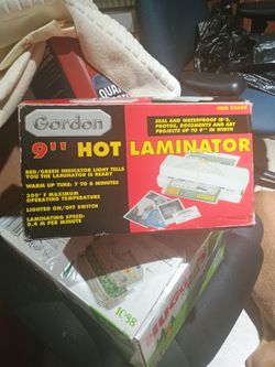 Gordon 9 inch hot laminator