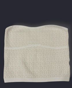 Express Cream Strapless Tube Top Sweater 