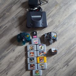 NINTENDO 64 WITH GAMES