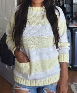 Anderson Little Yellow Striped Knit Sweater