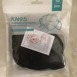 10 Masks/pack - KN95 Black Mask