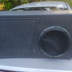 500 RMS NVX 10 Inch Subwoofer In Custom Box 