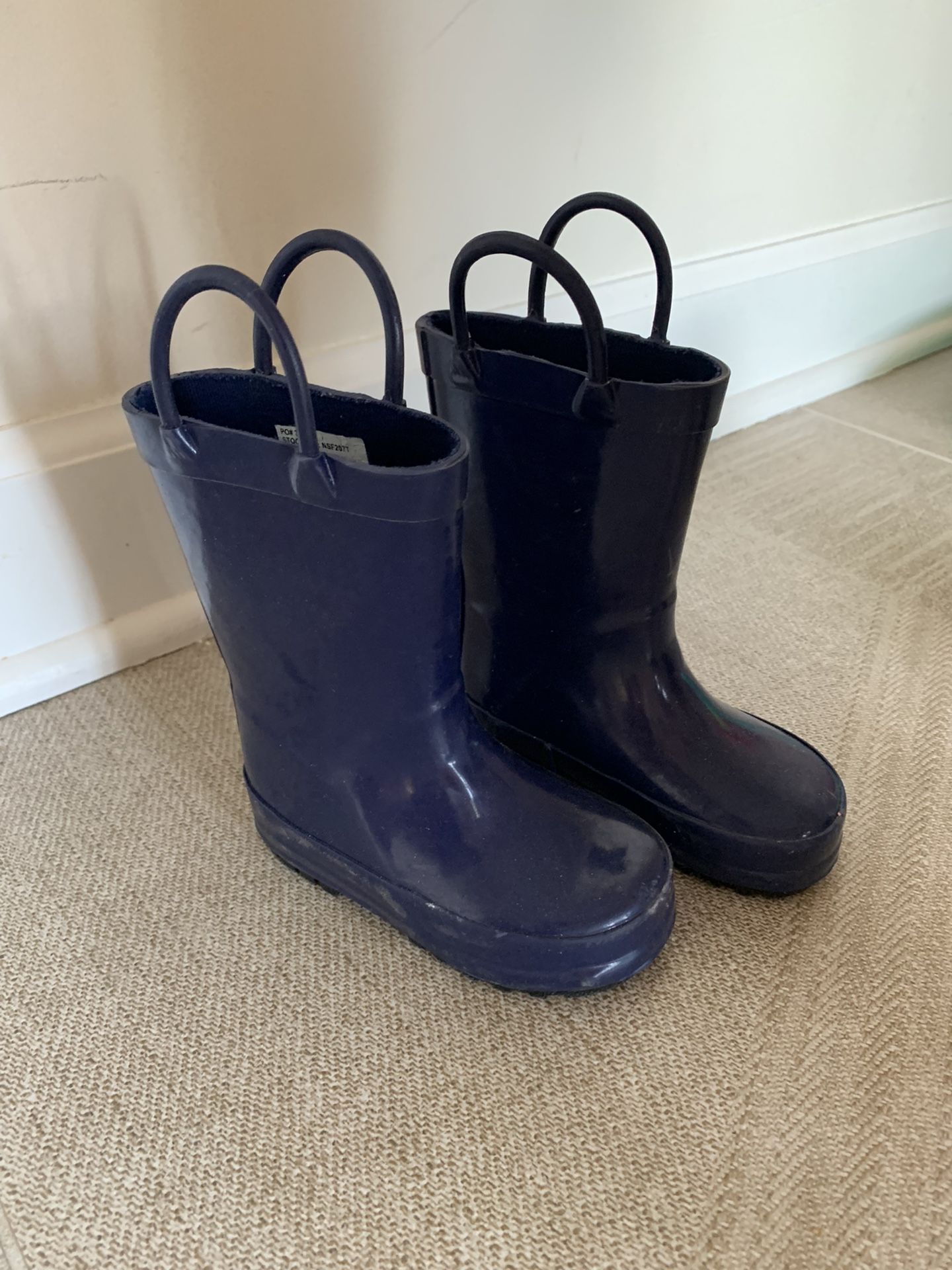 Navy Rain Boots Size 5 Toddler 
