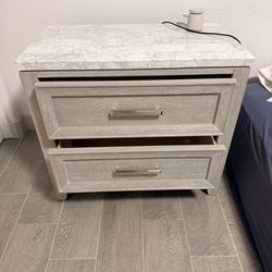Night Stand And Dresser With Mirror