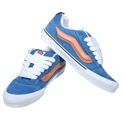 Vans Off The Wall Knu Skool Sneaker Shoes Men 9 Women 10.5 Blue Moon Amber New